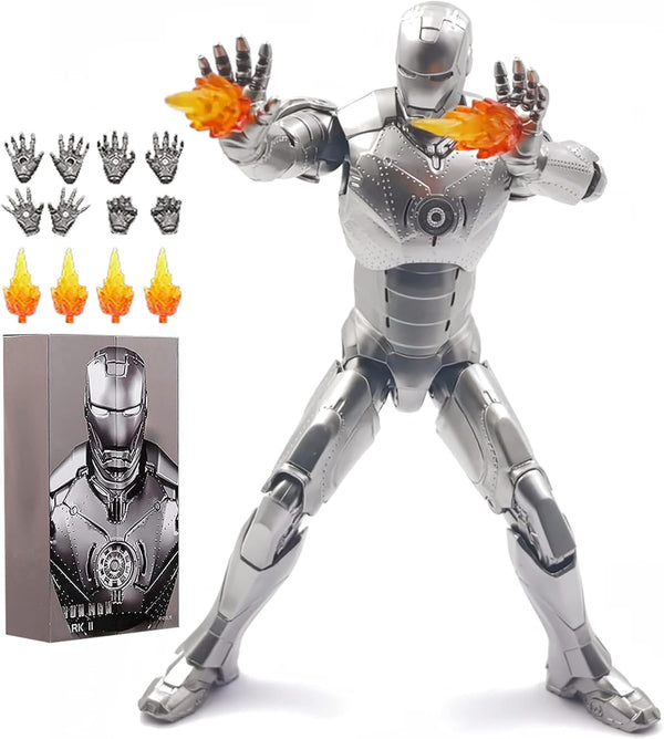 Ironman MK2 Collectible Action Figure - 7 Inch 10th Anniversary Movable Mark Model Toys (MK II)