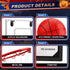 Mini Indoor Basketball Hoop for Door, Over Door Hoop with Large 9 Inch Dunk Rim and 4 Mini Basketballs