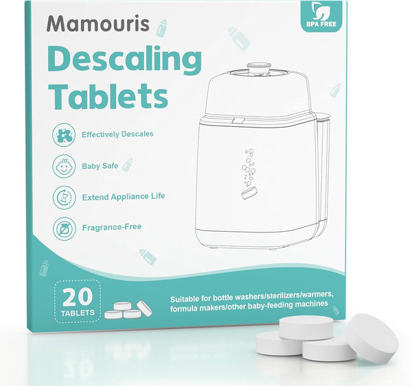 Descaling Tablets for Baby Bottle Washer, Compatible with Baby Brezza, Momcozy, Papablic