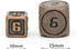 UDIXI 10mm Mini Metal DND Dice Set, 7-Die Small Portable Polyhedral RPG Dice for Dungeons and Dragons (Copper)