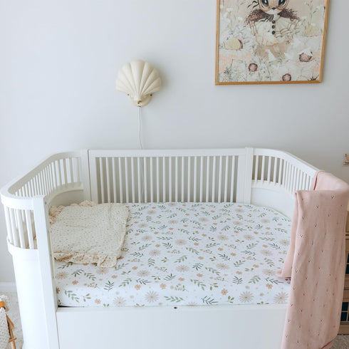 100% Cotton Jersey Knitted Muslin Crib Sheets for Boys and Girls, Soft Breathable, Machine Washable, 28"x52"x9"