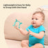 6M+, 1 Count Pigeon Silicone Animal-Shaped Baby Teether, Blue Cat, Multi-Textured Teething Relief Toys, Lightweight
