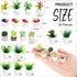 26Pcs Miniature Potted Plants, Mini Artificial Plants, 1:12 Scale Dollhouse Accessories for Decoration