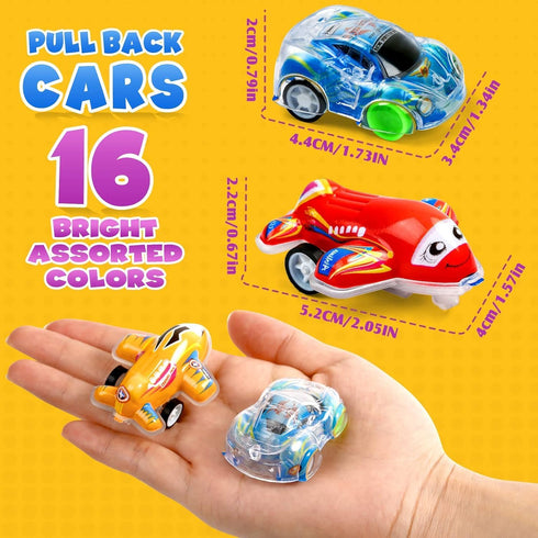 100 Buauty Pcs Toy Cars Mini Pull Back Cars, Party Favors for Kids, Small Racing Car Carnival Prizes Classroom Rewards