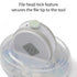 1st Safety Electric Ease Nail File, Gentle and Easy to use, with Built in Light, Grey
