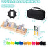 Set 4 12 91 9 Mexican Train Dominoes with Wooden Racks, Double Dominos Game with Dot Tiles, Trains, Hub, Classic Family