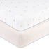 Set Changing Pad Cover and Crib Sheet Bundle (Pink Tulip Collection)