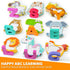 3 4 5 BEESTECH Animal Alphabet Flash Cards, Wooden Letter Puzzle, Educational ABC Learning Toys for Year Old Boys Girls