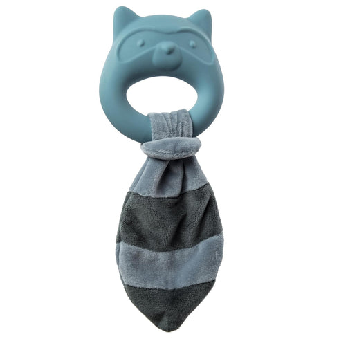 Mary Meyer Teething Toys Leika Silicone Baby Teether, 9-Inches, Little Raccoon for Babies 0-12 Months