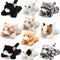 Lenwen 10 Pcs Cat Stuffed Animals Bulk Soft Cuddly Kitten Plush Sets Smitten Kittens Assorted Fluffy Stuffed Cats for
