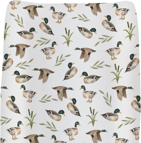 ZoUbqchY Mallard Duck Hunting Changing Pad Covers for Baby Girl Boy Wild Ducks