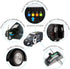 Police Truck Rescue Car 1:16 Scale Friction Power Vehicle with Lights and Sounds for Kids Pretend Play
