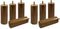 babyletto Gelato Crib and Dresser Feet Pack in Natural Walnut (Pack of