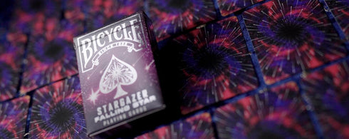 Bicycle Stargazer Falling Star Galaxy Design - Playing Cards