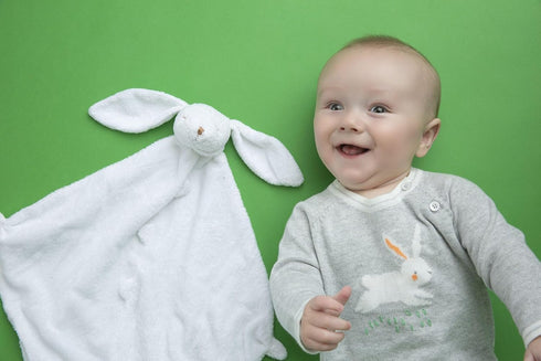 Angel Dear - White Bunny Blankie
