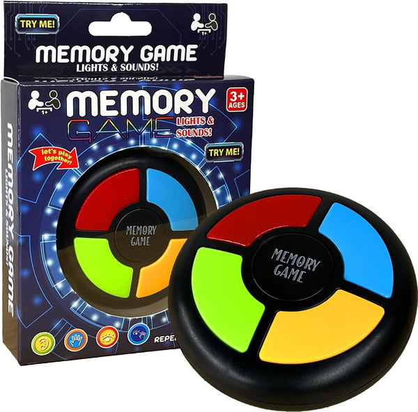 Light Up Memory Game, Handheld Electronic Toys with Lights and Sounds, Classic Board Games Quiz Game