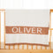 Personalized Name Knit Blanket Custom Woven Text Soft Minimal Style Comfort Throw