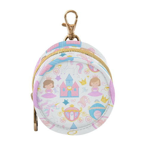 YETTASBIN Princess Elements Portable Pacifier Holder Case with Metal Hook Buckle & Zipper