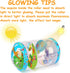 Crawling & Walking Baby Toys - Glowing Jumbo Inflatable Rolling Infant Toys for 0-6 Months to 12-18 Months, Sensory