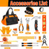 27-Piece Set 6+ Orange Kids Tool with Tool Storage Bag, Real Hand Tool Kit for Boys & Girls, Child Learning Tools