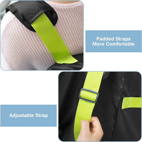 DMS PROTECTOR Car Seat Travel Bag for Airplane, Water-Resistant Gate Check Bag with Adjustable Carry Straps, Universal