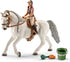 7 Playset 5+ 41433 Schleich Horse Club - PC Rider and Horse Toy with Accessories - Realistic Rider and Lipizzaner Mare