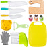 Leking 13 Pcs Wooden Kids Kitchen Knife, Kids Knife Set with Gloves