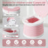 Liazonkj Portable Foldable Toddler Travel Potty - Medium Pink Potty Seat, Emergency Toilet for Car Camping Hiking