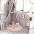 Tummy 39.3"Pink Soft Cotton Baby Play Mat Nursery Rug Infants Floor Princess Time Mat Thin Cushion Crawling Carpet