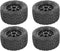 Alomejor 4 Pack RC Truck Tires, Universal Rubber Wheels for 1/14, 1/16, and 1/18 Scale Models