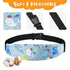 Baby Carseat Head Support,Car seat Straps Pillow Support Ban,Stroller Neck Relief Strap Headrest,Slumber Sling Sleep Positioner for Toddler Infants Child Children Kids(Blue Owl -1 Pack)