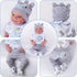 6 17-22 Inch BABESIDE Pcs Reborn Baby Doll Clothes for Babydolls, Dinosaurs Pattern Lifelike Reborn Baby Doll