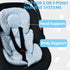 2-in-1 Infant Carseat Insert, Reversible Baby Car Seat Cushion for Newborn Toddler Head & Body Support Car Seat Pad
