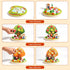 3-5 INIFEIDALA Montessori Wooden Preschool Educational Toy Ages - Apple Picking Magnetic Fruit Tree, Shape Color