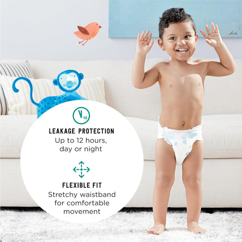 Amazon Brand - Mama Bear Gentle Touch Diapers, Hypoallergenic, Size 6, 108 Count (4 packs)