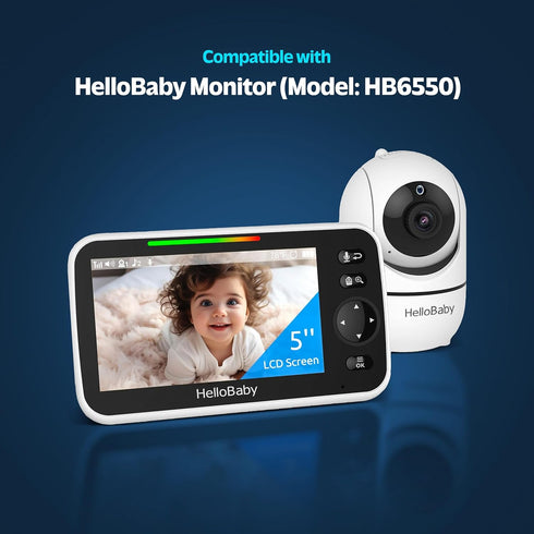 ENCASED 5" HB6550 5inch Protective Case for HelloBaby Baby Monitor - Includes Carrying Strap and Built-in Magnets (Fits