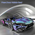 Sport Race Car Building Block Sets for Adults, Racing Supercar Toys Kits with LED Lights, 1:14 MOC Model