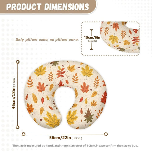 Goronwyfloyd Fall Leaves Breastfeeding Pillow Cover Baby Breastfeeding Slipcover Infant Newborn Nursery Bottle