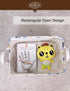 HUNRUNG Rectangle Storage Basket - Cute Canvas Organizer Bin for Pet/Children Toys, Books, and Clothes