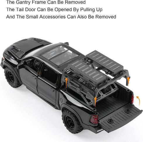 Mammoth 3+ 1:32 Toy Pickup Truck Model Car Vehicle Toy for Kids Boys Years, Diecast Metal Truck with Sound and Light