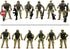 SCAHOW 6pcs 3 4 5 6 7+ Playsets Military Action Figures, Soldier Toys for Year Old Boys, Amy Men Action Figures