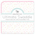 Amazing Baby Large Receiving Blanket, Softest US Cotton Flannel, 42x42 Inch, Playful Dots Multi Pink