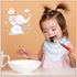 30 Set Giegxin Pcs Muslin Baby Bibs White Baby Bandana Drool Bibs Unisex Solid Colors for Girls Boys Newborn Soft