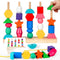 JRUXJWI Montessori Wooden Threading Beads Set for Toddlers 3 4 5, Bead Sequencing