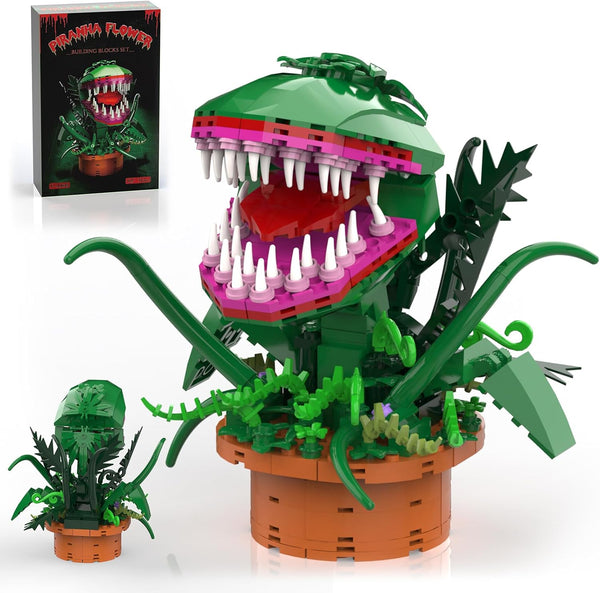 Audrey 2 Piranha Plant Building Toys, Compatible with Lego, Little Shop of Horrors Cannibal Flowers for Ages 8+