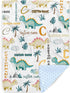 Personalized Baby Blankets for Boys Girls, Custom Baby Blanket with Name, Dinosaur