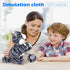 Interactive Plush Robot Cat Toy - Sound Control Electronic Pet for Kids (Gray)