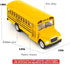 BDTCTK Diecast Yellow School Bus Toy Cars, 5 Inch Pull Back Car with Opening Doors for Kids