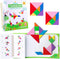 Helsort Travel Tangram Puzzle - Magnetic Puzzle Book for Road Trips, STEM Jigsaw