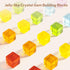 Wooden Building Blocks Set for Kids, 24 PCS Rainbow Gem Cubes Stacking Blocks, Montessori Stacking Toy for Ages 3-6